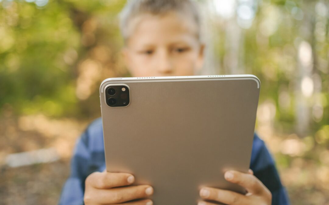 boy using a tablet